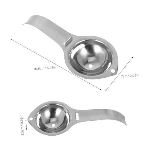 Cabilock 2Pcs Efficient Yolk and White Divider for Baking and Cooking Easy to Clean and Store Egg Accessories for Kitchen Use