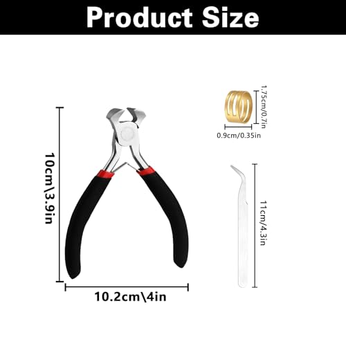 Image of End Cutting Jewelry Pliers,Nail Puller Tool for Carpenter,Repair and Crafts,Wire Wrapping Beading Crafts Pliers-Matte Handle