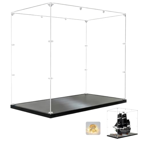 Vitrine Acrylique 3mm pour Lego 10365 Bateau Pirate Capitaine Jack Sparrow