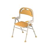 Heuffe Klappbarer Duschsitz mit Bein für Senioren,Schwerlast 150kg Faltbarer Duschhocker mit Anti-Rutsch Oberfläche