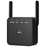 Odetina 5G Wifi Extender Signal Booster, 300Mbps 2.4G Dual Band Wifi Repeater, Plug & Play Wifi Range Extender for Home Office (black)