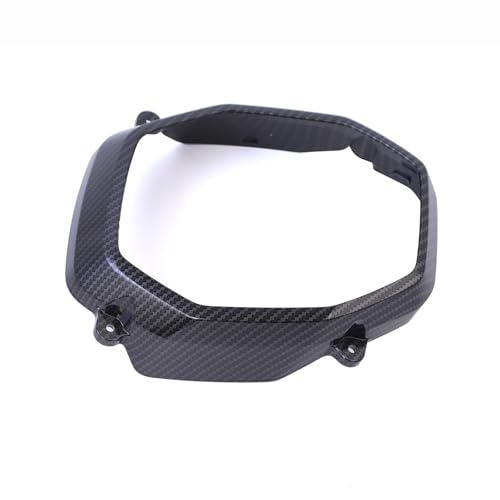 Image of Mokuo Motorcyle Fairing Parts,Front Head Decor Cover in ABS Material Compatible with 2021-2024 Honda Grom Msx 125 SF,Carbon Fibre Color