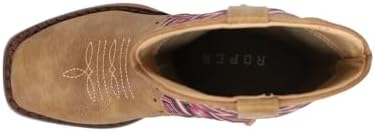 ROPER Kids Girls Glitter Geo Square Toe Casual Boots Mid Calf - Beige - Size 10 M | Image 3