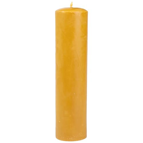 BeesWax World Velas de cera de abejas – Velas hechas a mano de cera de abeja 100% natural – Sin humo y larga combustión con mecha de algodón – 11 tamaños – Idea de regalo y decoración – Fabricado en