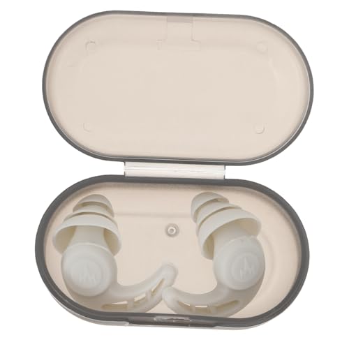 BEBEMOKO 1 par de auriculares con cancelación de ruido, cancelación de ruido, alta fidelidad, moldeables, reutilizables, color blanco