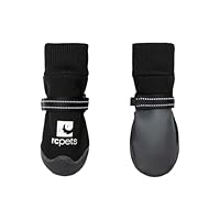 RC Pet Products Strider Dog Boot, Water Resistant, Paw Protection, Small, Black