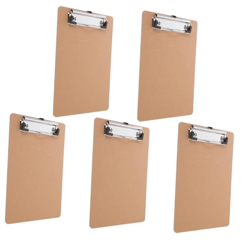 Presse-papiers en bois et fer A5 pour écrire debout sans table facilement
