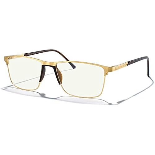 MERRY'S Reading Glasses - Fashion Blue Light Blocking Glasses Metal Frame Spring Hinge Readers for Men Eyeglasses