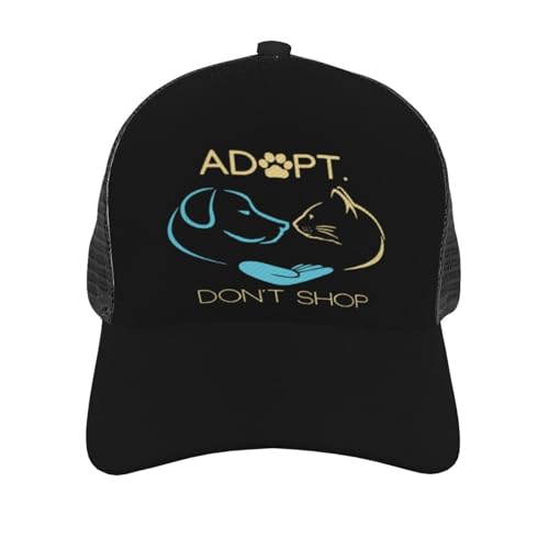 Don't Shop Animal Rescue Mesh Baseball Cap - Classic Adjustable Peak Cap, Trucker Hat for Men & Women2