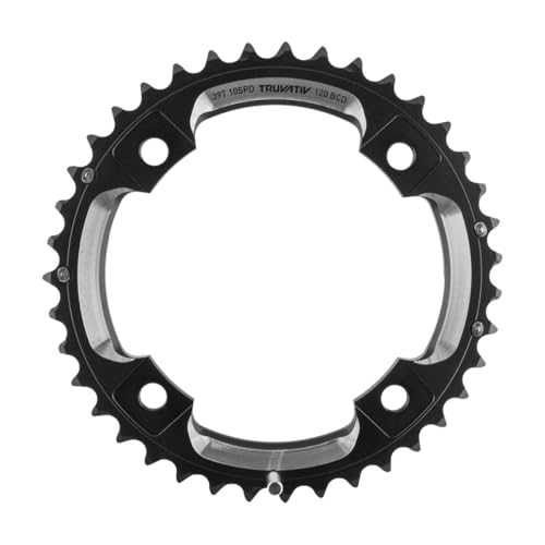 Truvativ Chainring MTB 39T 4 Bolt 120 mm BCD Aluminium L-Pin (GXP) Blast Black 2 x 10, 11.6215.188.260