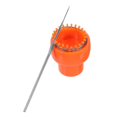 VILLCASE 1 Set Crochet Knitting Machine Socks Loom Crochet Scarf Loom Machine Socks Loom Machine Loom Scarf Crochet Knitting Machines for Adults Crochet Knitter Loom Orange Abs