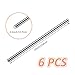 ZOFORTY 6Pcs 304 Stainless Steel Round Rod 1/2”Diameter 10”Length Metal Solid Shaft Rods Stainless Steel Rods for Industry Metal Working DIY Craft