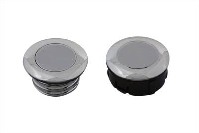V-Twin 38-0404 - Smooth Style Gas Cap Set Non-Vented