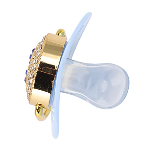 Image of Baby Pacifier, Baby Pacifier for 6 to 18 Months Baby Soft Touch Silicone Bling Baby Pacifier Anti Static Newborn Pacifiers for Home (Blue) Pacifiers