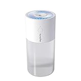 Small Humidifier, O-Mei Stars Mini Humidifiers, 300ml Small Humidifier for Plants, Small Cool Mist Humidifier with Night Light, USB Car Humidifiers (White)