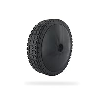 GREENSTAR Kunststoff-Rad mit Reduzierhülsen, Universell, Außen-Ø 180 mm, Radkappe, inkl. 4 Reduzierhülsen 8, 10, 12 und 12,7 mm