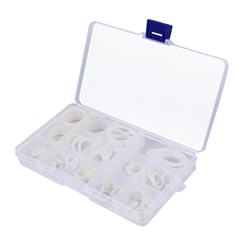 SOLUSTRE 95pcs Set for Pressure Washer Leakproof Gasket Assortment - Nylon Washers Accessories