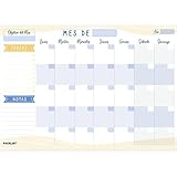 📅 ORGANÍZATE FÁCILMENTE — ¡Organiza tu mes de un vistazo con nuestro calendario mensual! Día por día organizado a página por mes. Ideal si buscas agendas escolares de sobremesa, familiares o simplemente necesitas organizar mejor tu mes y que no se te escape nada!