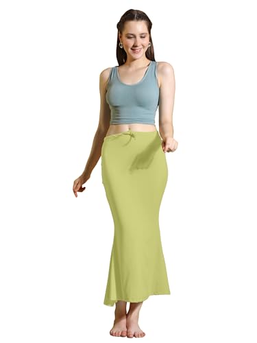 Image of Amazon Brand - Anarva Women Cotton Blended Saree Shapewear Regular Petticoat Skirt For Saree