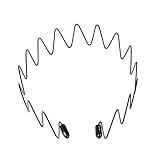 Men's Slicked Back Headband, Outdoor Sports Fashion Pigtail Hair Band / Never Paint-shedding Metal H