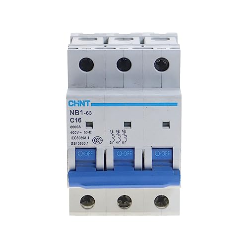 Disjoncteur NB1-63 tripolaire 400V lot de 10 pièces haute capacité 6kA