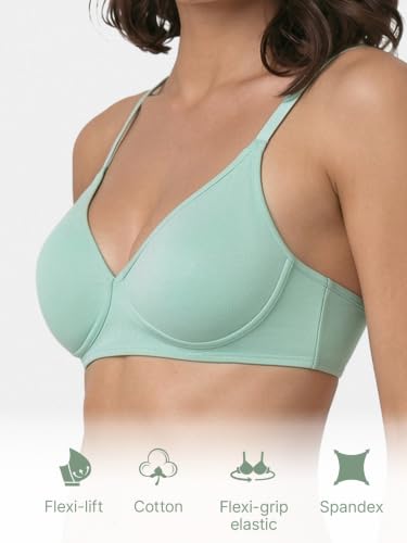 Image of Enamor Women Cotton Padded Non Wired Bra