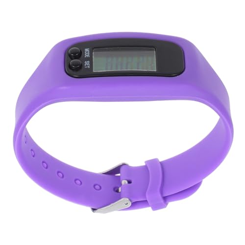 HONMEET LED Pedometer Bracelet Sports Watch with Calorie Monitor Stylish Purple Electronic Timepiece for All Ages Real Activity Tracking and Casual Wear Functionality