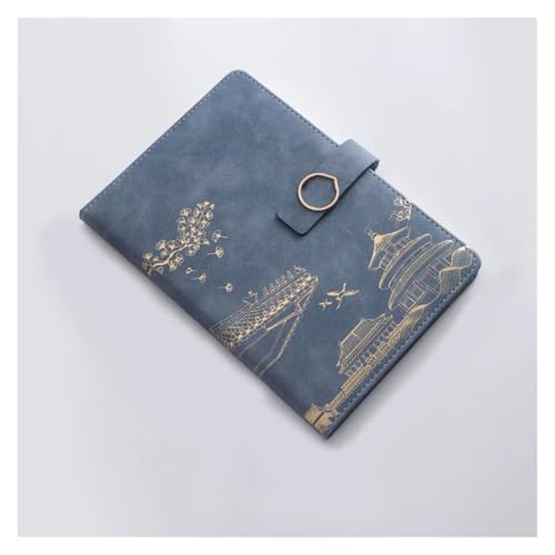 Cuaderno A5 con hebilla cerrada seguro y cepilladora portátil para notas escolares