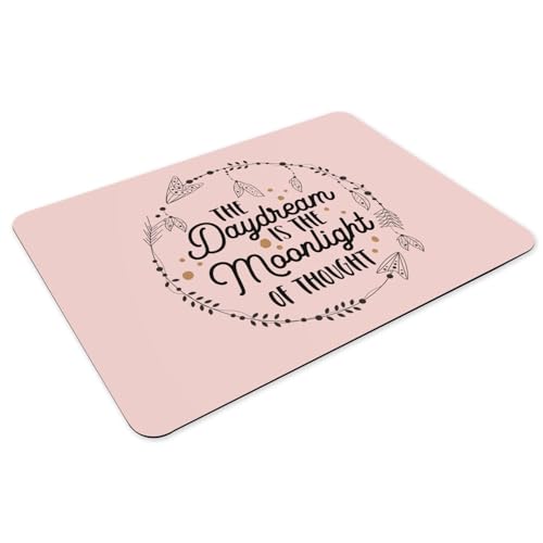 Sets de table de table en caoutchouc rose et pensées poétiques pour adoucir vos repas - 3