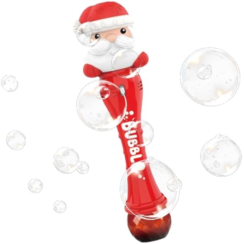 Máquina De Burbujas De Santa Claus - Máquina De Burbujas Eléctrica Automática, Para Boles Luminosas Coloridas | Máquinas De Bolas De Navidad Para Niños Adultos, Palillos De Navidad, Playa Al