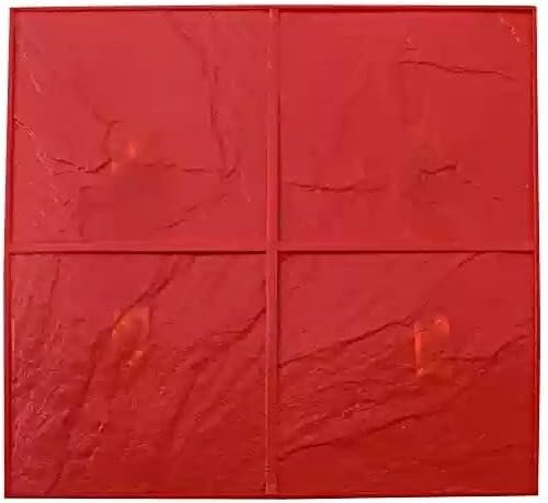 Durable Polyurethane Texture Pad, Single-Layer Concrete Cement Imprint Texture Seal Pad Mold, Decorative Stone Brick Pattern Concrete Mold(B)