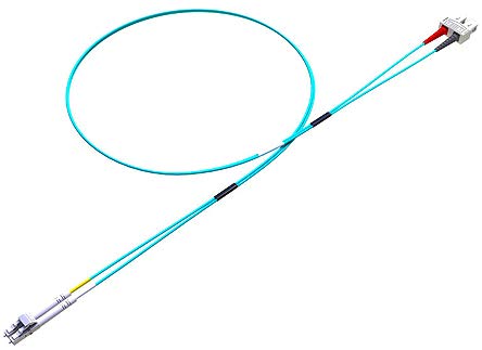 RS PRO Fibre-Optic Cable 5 m Multi Mode Blue LC SC 900 μm, orange