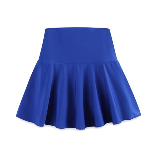 Girl's Tennis Skirts Built in Shorts Athletic Pleated Skirt High Waisted Flowy Skort with Pockets for Kids 7-18 Years