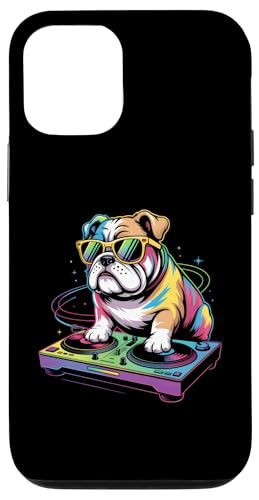 Cool Bulldog Music DJ Giradischi Custodia per iPhone 12/12 Pro