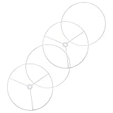 MOLUCKFU ランプシェードフレームリング 鉄製 Diyランプシェードフレームセット 直径15cm 2セット ペンダントランプ テーブルランプ用 Diy照明アクセサリー