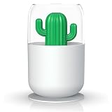 HOMPUCKS - Humidificador de Aire Portátil | 300ml, Silencioso, Con Luz LED, USB, Ideal para Hogar | Humidificador Bebés | Humidificador Agua | Humidificador Hogar | Humidificadores para Bebés (BLANCO)