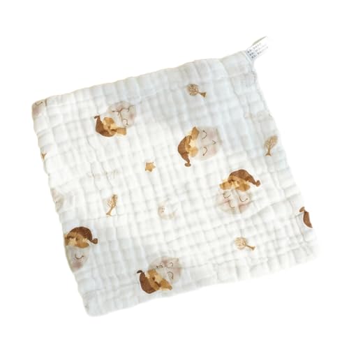 Mllepjdh - Babero de algodón para niños pequeños con estampado de estopilla facial suave para eructos en la espalda, tela que absorbe el sudor, toalla de algodón de alta absorción para niños