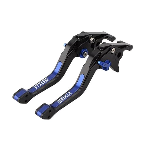 Levier d'embrayage moto VTX1300 2003-2010 commande de frein réglable alu CNC 3D noir bleu