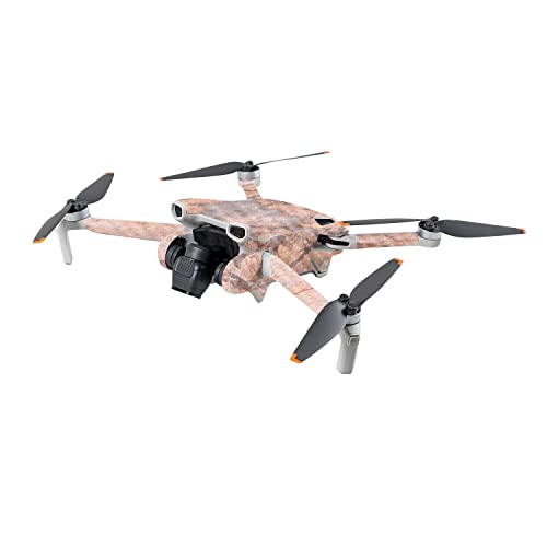Image of MightySkins Carbon Fiber Skin Compatible with DJI Mini 3 - Blush Marble | Protective, Durable Textured Carbon Fiber Finish | Easy to Apply | Made in The USA