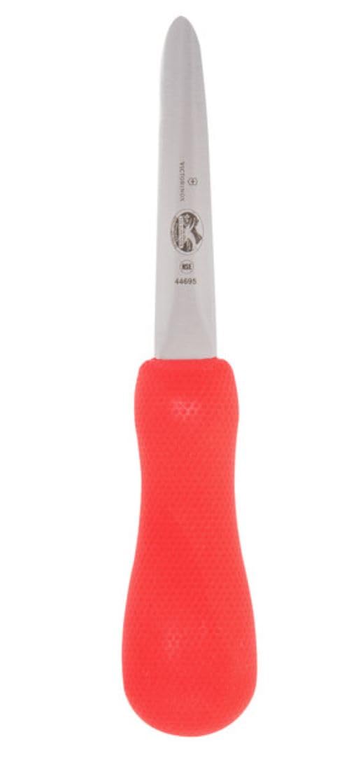 Victorinox Oyster Knife 4-Inch Galveston Style Blade, Red SuperGrip Handle