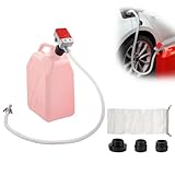 Benzinpumpe & Dieselpumpe Elektrisch, 9L/min Kraftstoffpumpe mit Auto-Stop – Akku Kanisterpumpe für 5/10/20L Kanister mit Adapter in 3 Größen, Geeignet für Gas, Diesel, Öl & Wasser