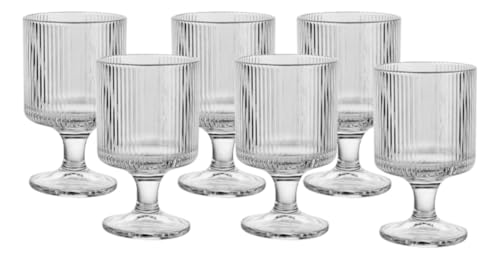 Jogo De Taças para Vinho em Vidro Graffiato 215ml - 6 Peças Hauskraft