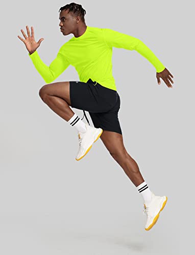 Image of Dry Fit Athletic Shirts for Men Short /Long Sleeve Workout Shirt
