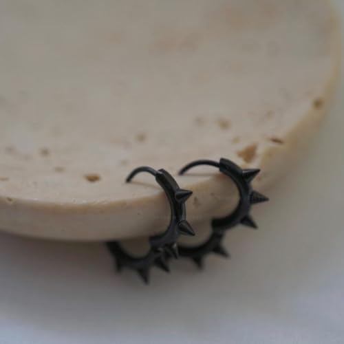 Image of Young & Forever Gift Stainless Steel Hoop Stud Earrings for Men and Boys