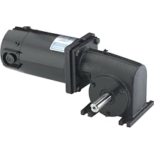Leeson Right Angle 90 Volt DC Gear Electric Motor -1/4 HP, 62 RPM, Model Number M1135042