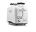 Produktbild De'Longhi Argento Toaster CTO21.W1 | 2 Schlitz Toaster | Brötchenaufsatz | Bräunungsgrad stufenlos einstellen | Classic White