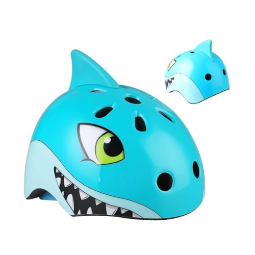 Casco bicicleta azul Outanaya resistente a impactos para patinaje de 5 a 8 años