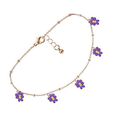 Décoration de cou frais et collier de perles élégant avec marguerite réglable pour femme