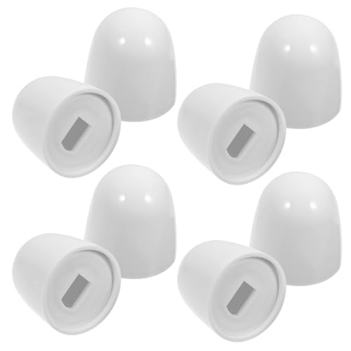 DOITOOL 8 piezas Cubiertas de Tornillos para Inodoro Plástico Abs Duradero Protector para Tazas de Baño Fácil Instalación y Protección Antióxido para Accesorios de Baño