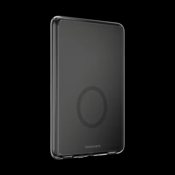 Image of PopSockets Kindle Paperwhite Case (12th Gen, 7 inch, 2024 /25), Signature Edition & Colorsoft - Slim Protective Cover with Built-in MagSafe Ring for MagSafe PopGrip, E-Reader Accessory - Black Translucent